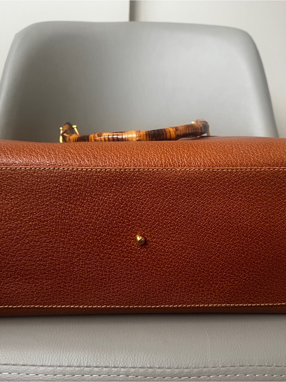 Vintage Gucci Diana Bamboo Bag Brown Leather Handbag - Picture 3 of 5